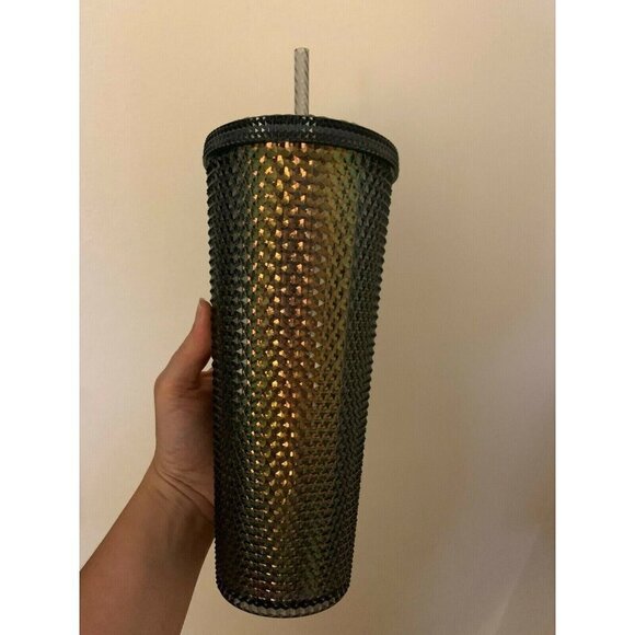 Starbucks Studded Tumbler Black Iridescent Rare 24 OZ Brand New - Picture 3 of 4